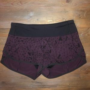 lulu lemon speed shorts